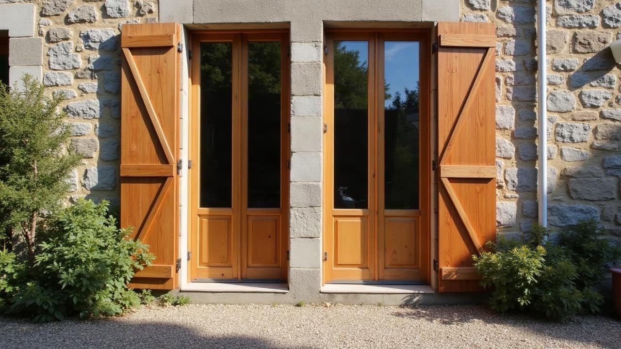 Volets battants ou volets roulants sur une façade ancienne de l'agglomération clermontoise