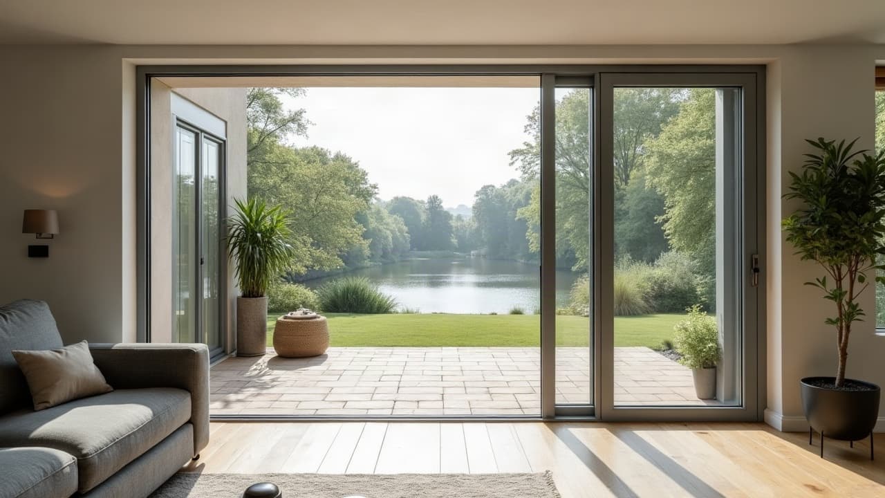 Fenêtre en bois sur mesure posée dans une embrasure ancienne, finition intérieure soignée