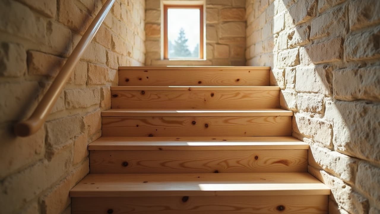 Escalier en bois sur mesure posé dans une maison ancienne à Pérignat-lès-Sarliève