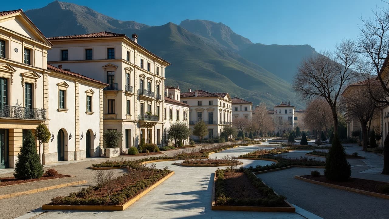 Villas et résidences Belle Époque de la station thermale de Royat, au pied de la chaîne des Puys