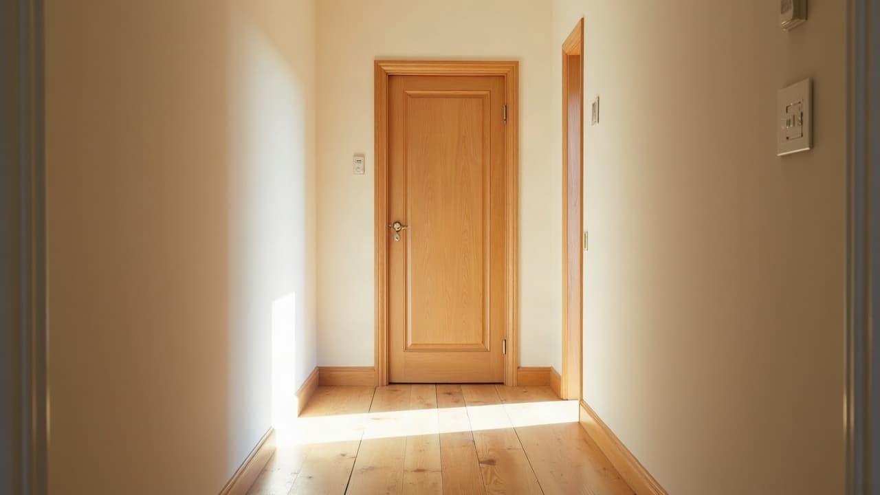 Vérification de l'étanchéité d'un joint périphérique sur une porte en bois massif