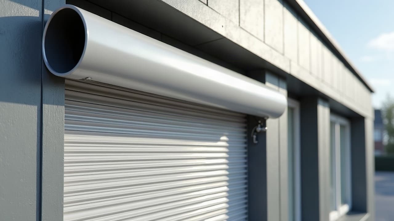 Coffre de volet roulant intégré au linteau, invisible depuis l'extérieur de la façade